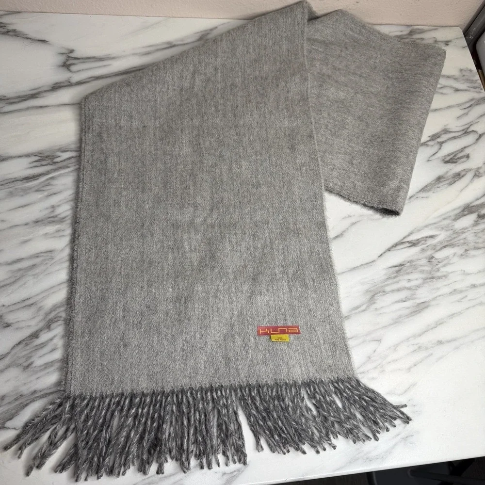 Kuna Scarf 100% Baby Alpaca Made in Peru 68x12